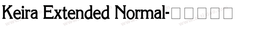 Keira Extended Normal字体转换